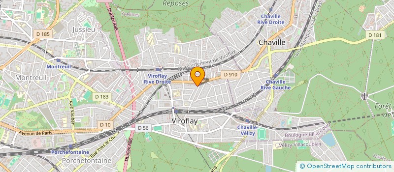 localisation de l'entreprise SCM ESCULAPE VIROFLAY  VIROFLAY