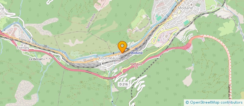 localisation de l'entreprise SCM ESPACE KINE VANOISE  MODANE