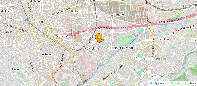 localisation de l'entreprise SCM ESPACE SANTE KINE  MARSEILLE