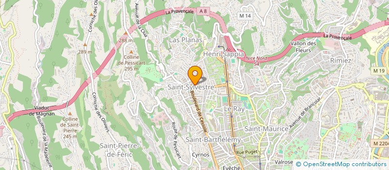localisation de l'entreprise SCM ETTORE DUFLOS à NICE