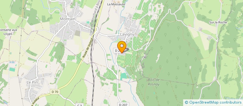 localisation de l'entreprise SCM EVB  LAVIGNY