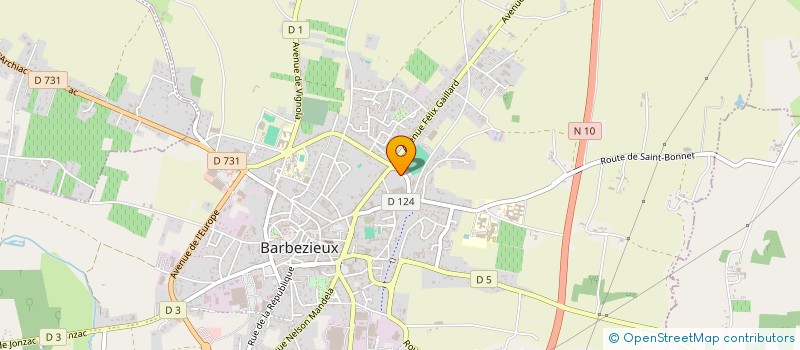 localisation de l'entreprise SCM EVOINELLE à BARBEZIEUX-SAINT-HILAIRE