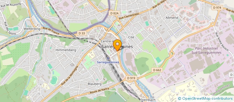 localisation de l'entreprise SCM FABING ET HEINE à SARREGUEMINES
