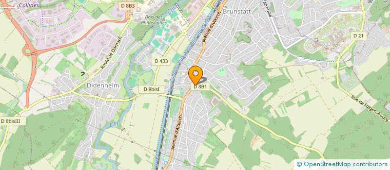 localisation de l'entreprise SCM FAYBAU  BRUNSTATT-DIDENHEIM