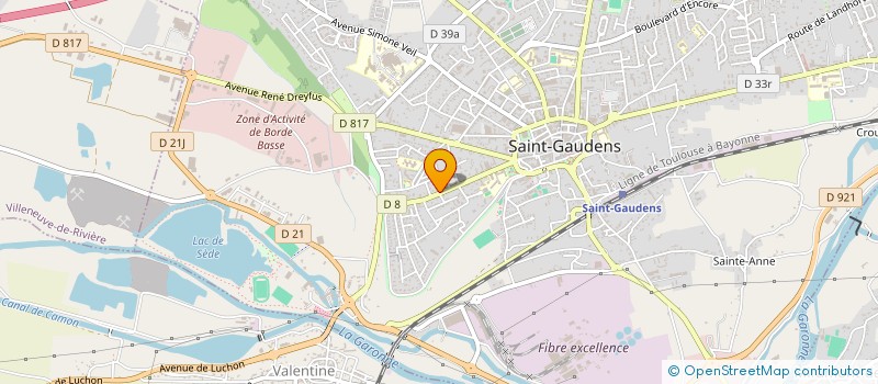 localisation de l'entreprise SCM FAYE-PICHON, GAILLARD, PONSOLE, VALATS, TURON, LASALA ET CARON à SAINT-GAUDENS