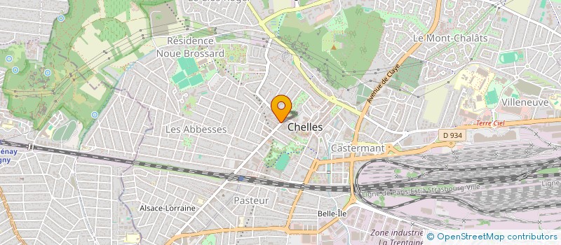 localisation de l'entreprise SCM FG KINES  CHELLES