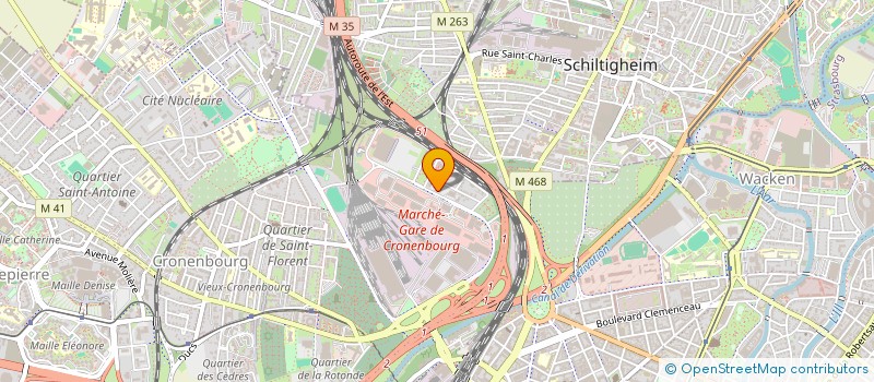 localisation de l'entreprise SCM FIDE LEGIS à STRASBOURG