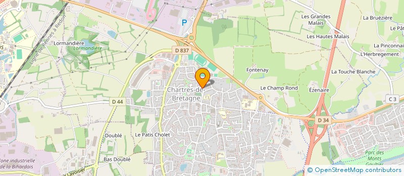 localisation de l'entreprise SCM FISSELIER-VUILLEQUEZ à CHARTRES-DE-BRETAGNE