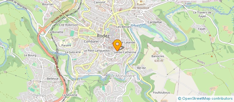 localisation de l'entreprise SCM FLAUGERGUES à RODEZ