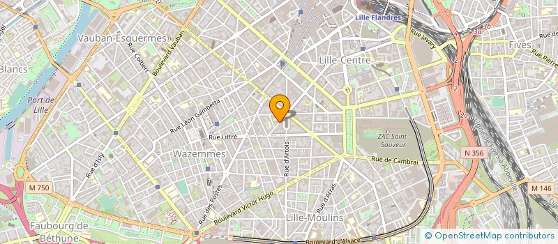 localisation de l'entreprise SCM FLEURUS LABO à LILLE