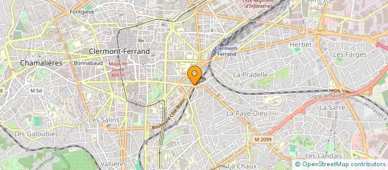 localisation de l'entreprise SCM FLEURY CABINET DENTAIRE  CLERMONT-FERRAND