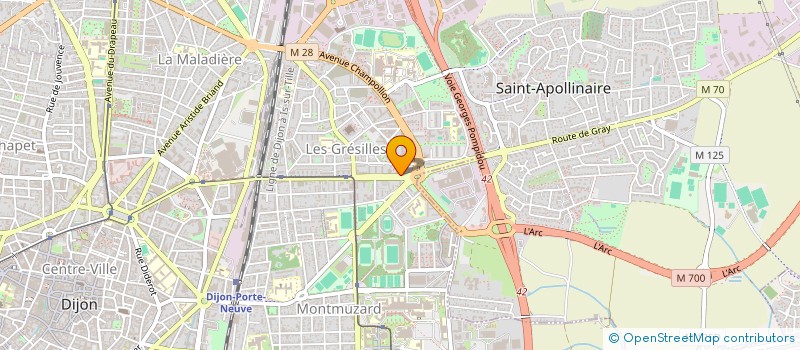 localisation de l'entreprise SCM FLORET- RONCARI  DIJON