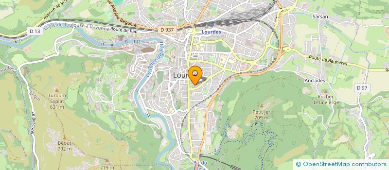 localisation de l'entreprise SCM FOCH  LOURDES