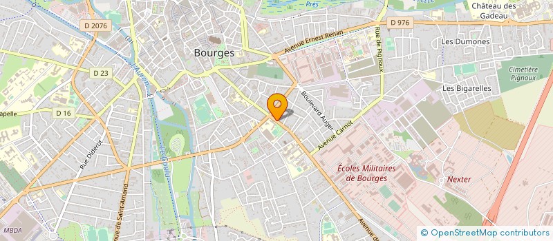 localisation de l'entreprise SCM FOCH  BOURGES