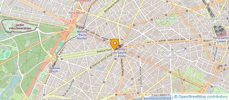 localisation de l'entreprise SCM FOCH ETOILE PRESBOURG  PARIS