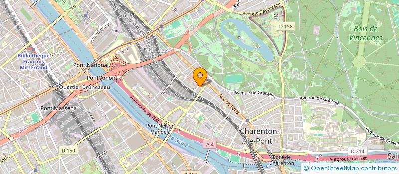 localisation de l'entreprise SCM FRAGONARD à CHARENTON-LE-PONT