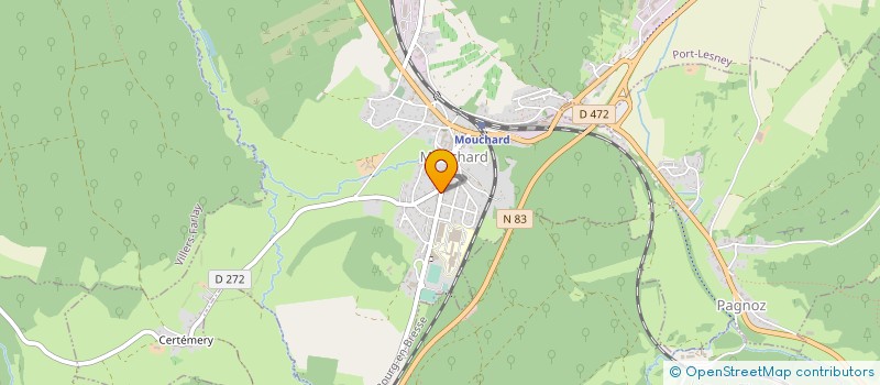 localisation de l'entreprise SCM FREMIOT DUCROT à MOUCHARD