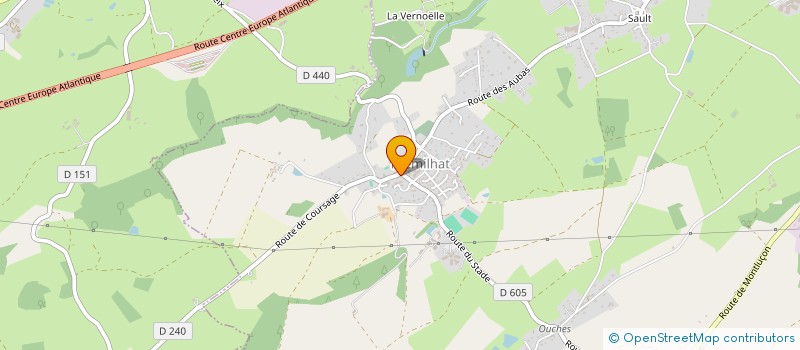 localisation de l'entreprise SCM FRENAL à PREMILHAT
