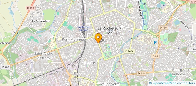 localisation de l'entreprise SCM FROCRAIN CASTEUBLE à LA ROCHE-SUR-YON