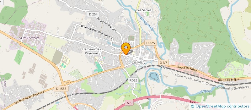 localisation de l'entreprise SCM FRUCHARD MORADEI PORTEJOIE  LE MUY