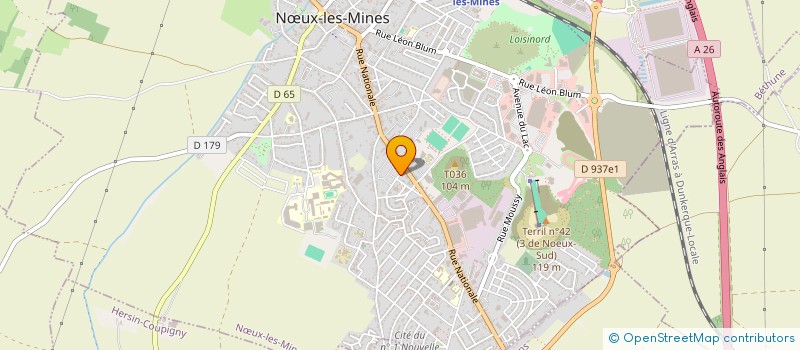 localisation de l'entreprise SCM FRUCHART BOULEN  NUX-LES-MINES