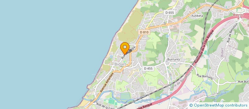 localisation de l'entreprise SCM GABEA  BIDART