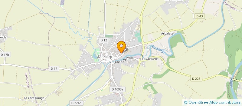 localisation de l'entreprise SCM GACO  MARINGUES