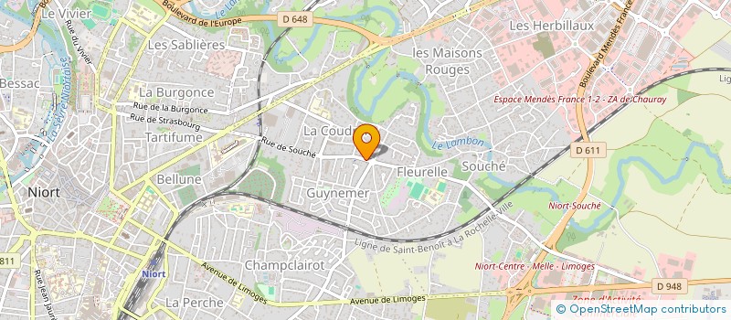 localisation de l'entreprise SCM GAIGNE-GRELET à NIORT