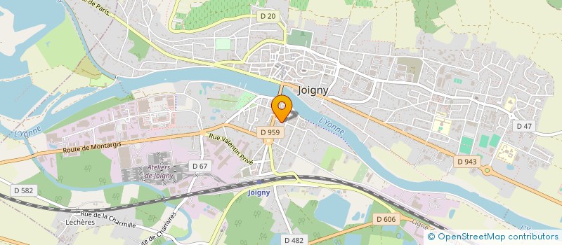 localisation de l'entreprise SCM GAMBETTA 2 à JOIGNY