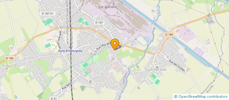 localisation de l'entreprise SCM GARGANTUA à ISBERGUES