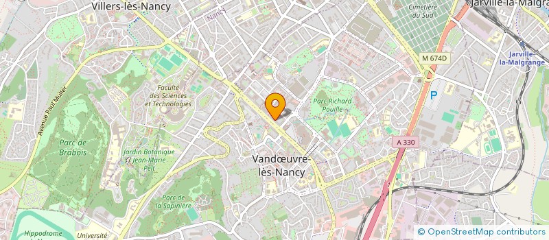 localisation de l'entreprise SCM GARLAND-VALLIN à VANDŒUVRE-LES-NANCY