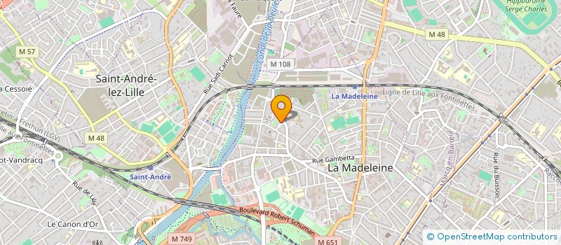 localisation de l'entreprise SCM GARSTKA ET VERMESSE à LA MADELEINE