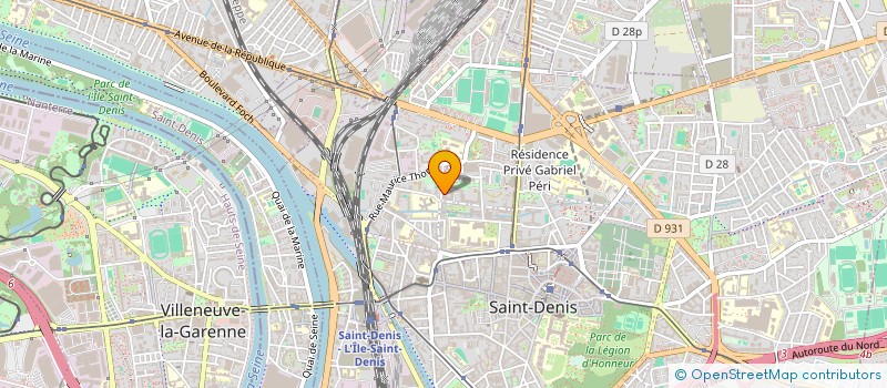 localisation de l'entreprise SCM GASTON DOURDIN à SAINT-DENIS