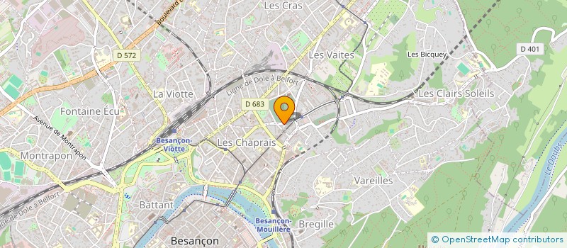 localisation de l'entreprise SCM GASTR'OS à BESANCON