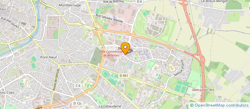 localisation de l'entreprise SCM GAY LUSSAC  POITIERS