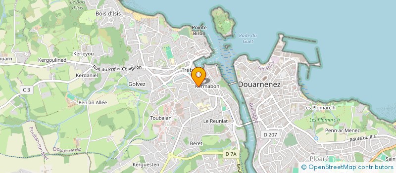 localisation de l'entreprise SCM GAZUT VAUCHER  DOUARNENEZ