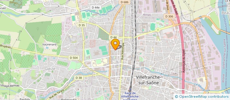 localisation de l'entreprise SCM GCA  VILLEFRANCHE-SUR-SAONE