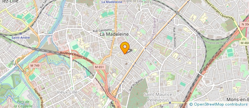 localisation de l'entreprise SCM GEDAMAX à LA MADELEINE