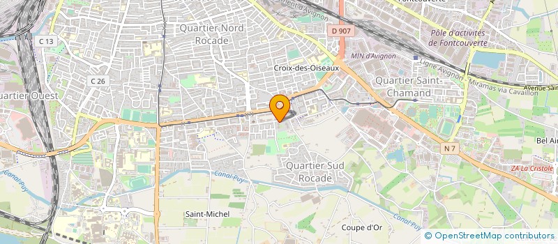 localisation de l'entreprise SCM GELDENT à AVIGNON
