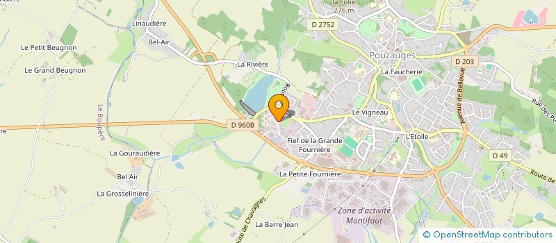 localisation de l'entreprise SCM GERBAUD BIZOT FAVREAU  POUZAUGES