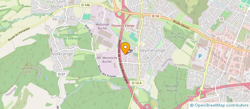 localisation de l'entreprise SCM GFPC  THIONVILLE