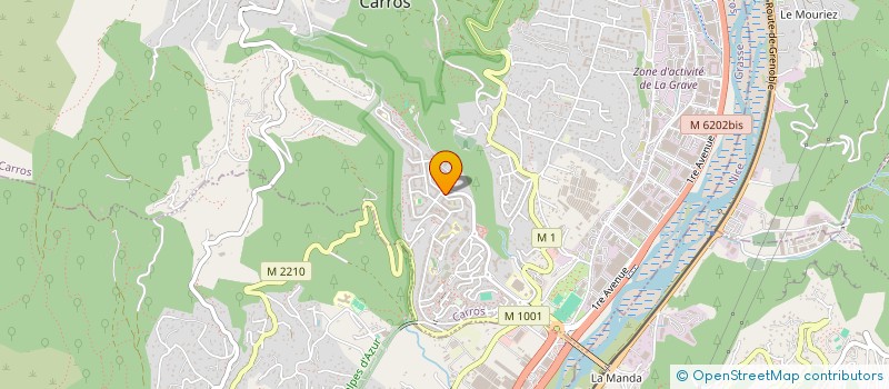 localisation de l'entreprise SCM GIVERS GODART MARI MARTIN MEGE à CARROS