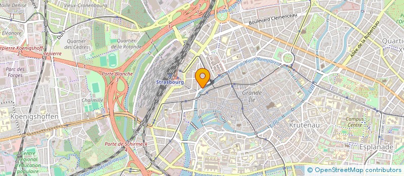 localisation de l'entreprise SCM GLESSER à STRASBOURG