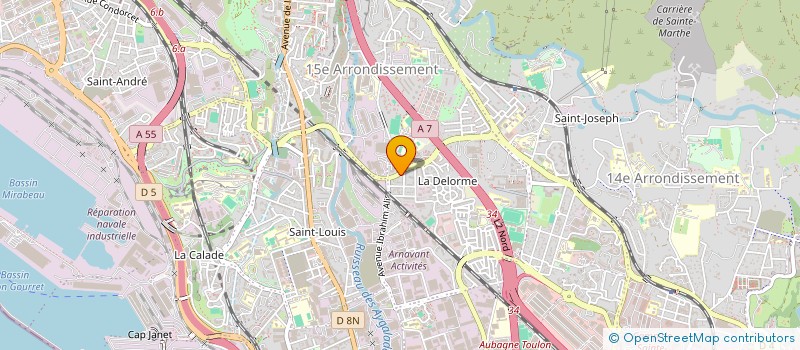 localisation de l'entreprise SCM GONZALEZ ARGENCE à MARSEILLE