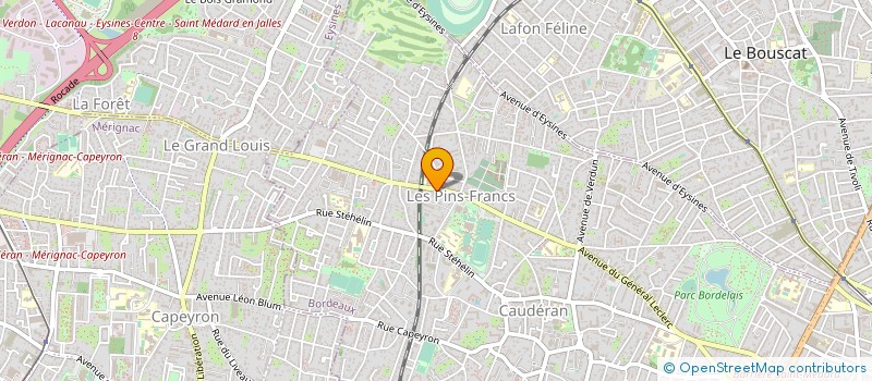 localisation de l'entreprise SCM GRANIER SCOUARNEC VIDAUD à BORDEAUX