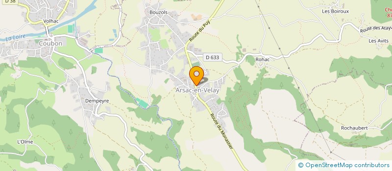 localisation de l'entreprise SCM GRASSET - PELISSE  ARSAC-EN-VELAY