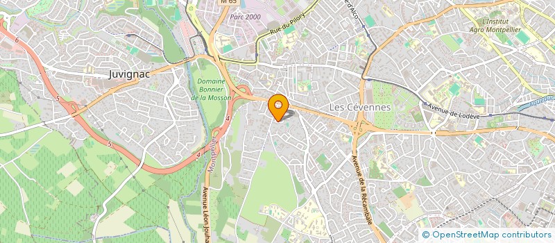 localisation de l'entreprise SCM GRIBOUL BIAU FRIES à MONTPELLIER