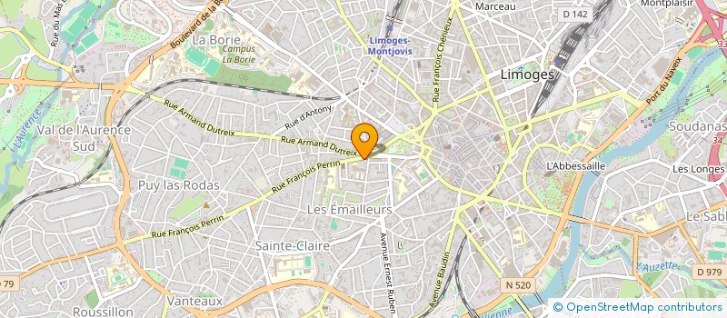 localisation de l'entreprise SCM GROUPE D'INFIRMIERES FRANCOIS PERRIN à LIMOGES