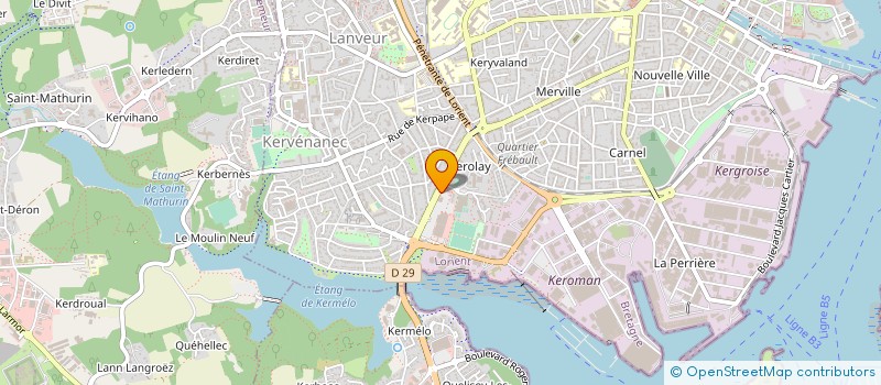 localisation de l'entreprise SCM GROUPE MEDECINE ORL à LORIENT