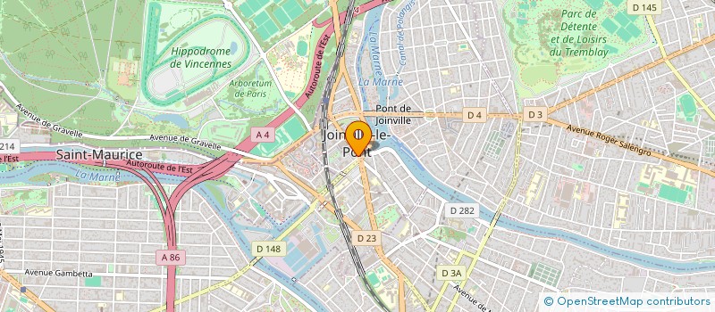 localisation de l'entreprise SCM GROUPE MEDICAL 38 RUE DE PARIS  JOINVILLE-LE-PONT